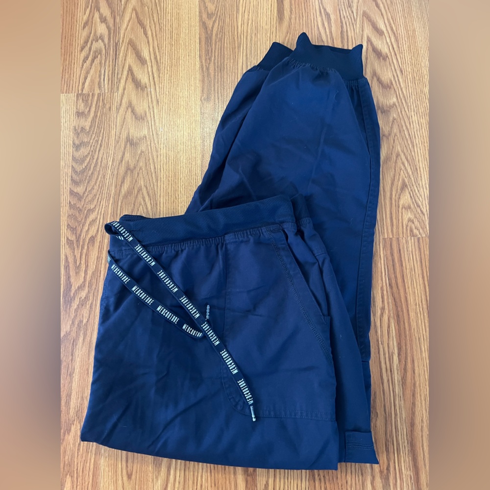 Navy Blue Med Couture Scrub Pants